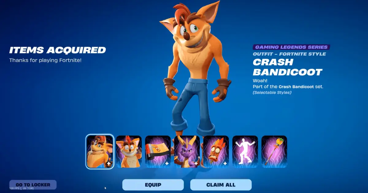 Fortnite Guide: How to Get the Crash Bandicoot Skin